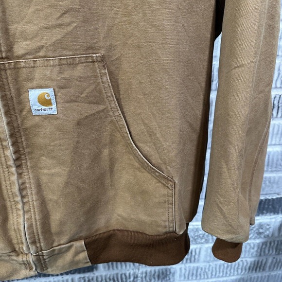 Vintage Carhartt Jacket Mens 4XL Brown Duck J131 Hoodie Union Michigan‎ USA VGC - Picture 4 of 16